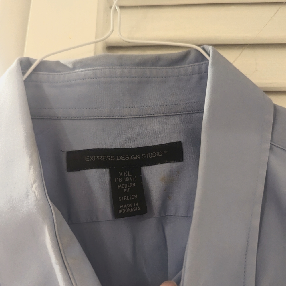 XXL BLUE BUTTON UP EXPRESS